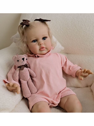 Мягконабивная кукла реборн Эльза, 60 см-4