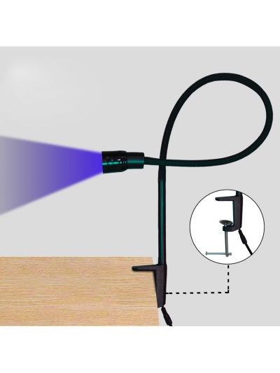 LED-лампа для наращивания ресниц на струбцине LashRay, 10 ВТ-8