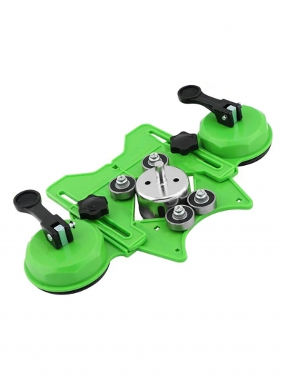 Вакуумный кондуктор для сверления плитки и стекла Vakuro PL с набором алмазных коронок 15 шт.-2